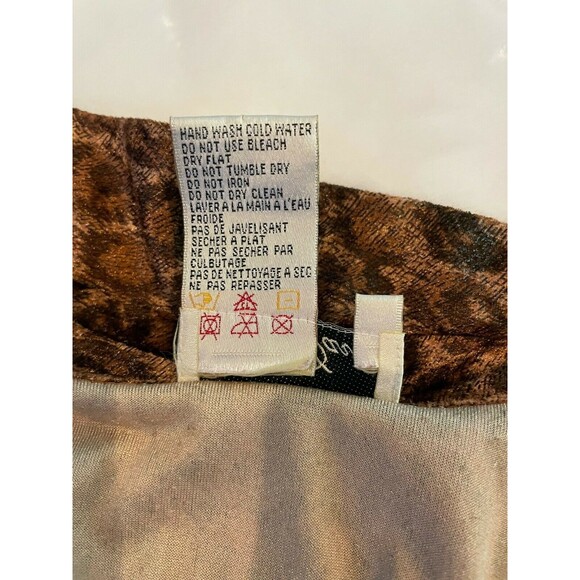 Fred David Ladies Vintage Top Animal Print Polyester Size 8 Long Sleeve - Picture 8 of 8